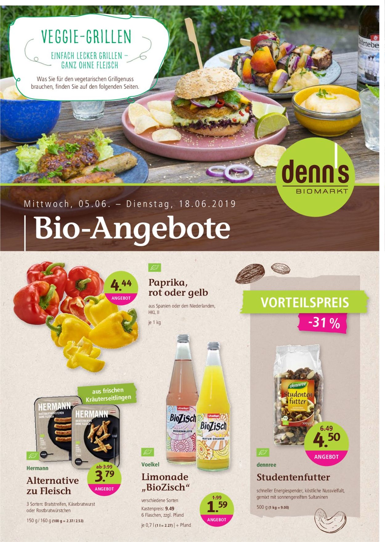 Prospekt Denn's Biomarkt vom 05.06.2019