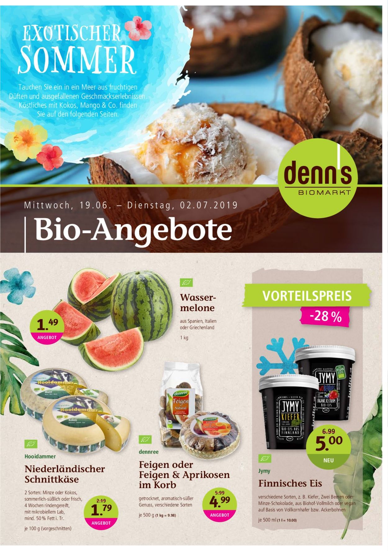 Prospekt Denn's Biomarkt vom 19.06.2019