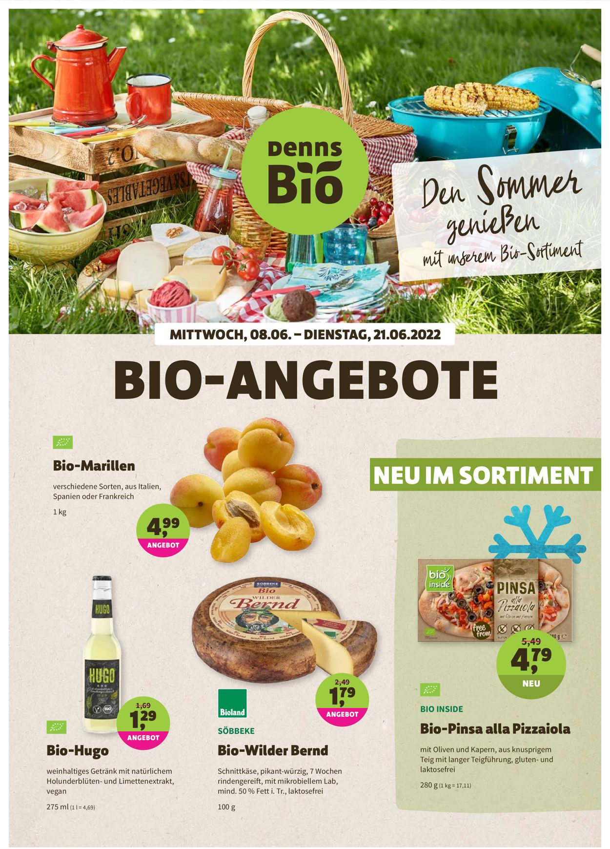 Prospekt Denn's Biomarkt vom 08.06.2022