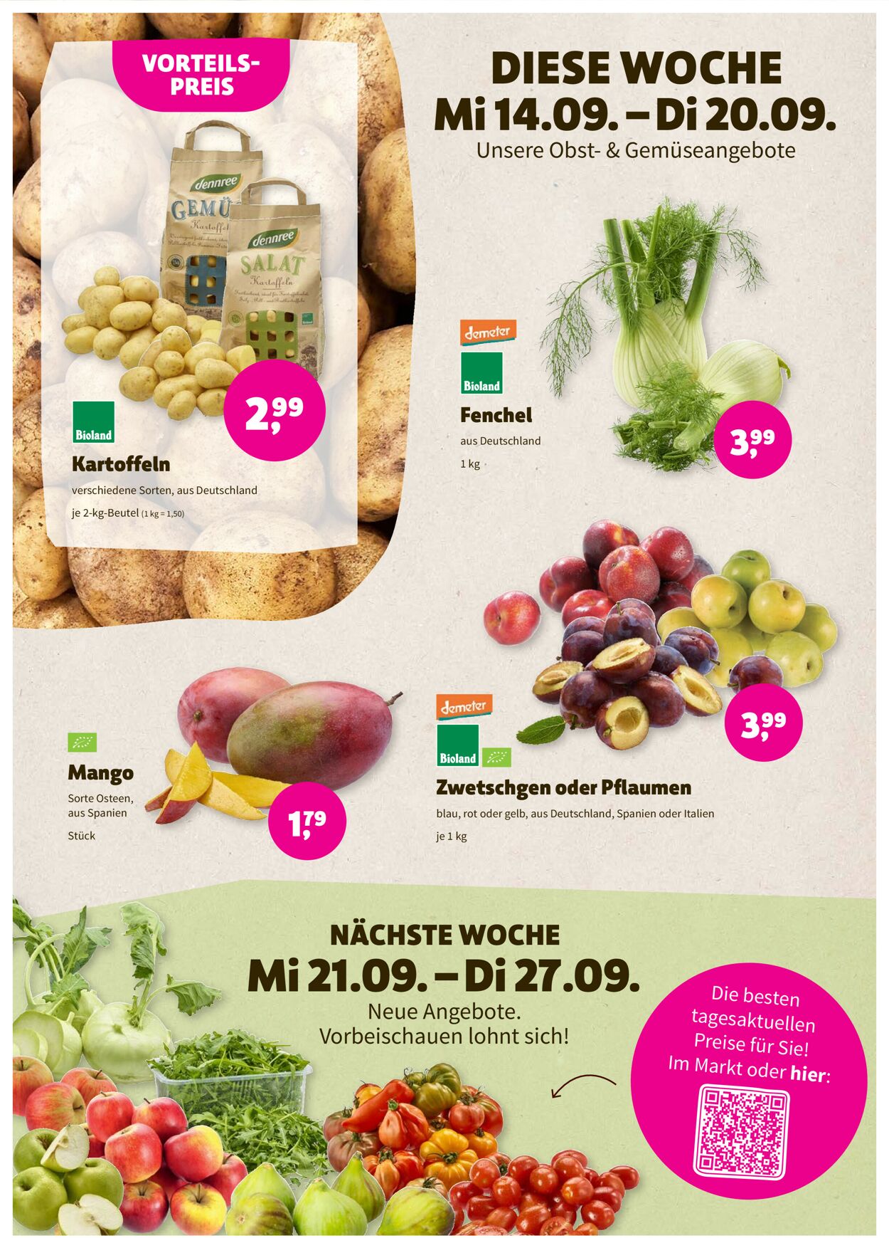 Prospekt Denn's Biomarkt vom 14.09.2022