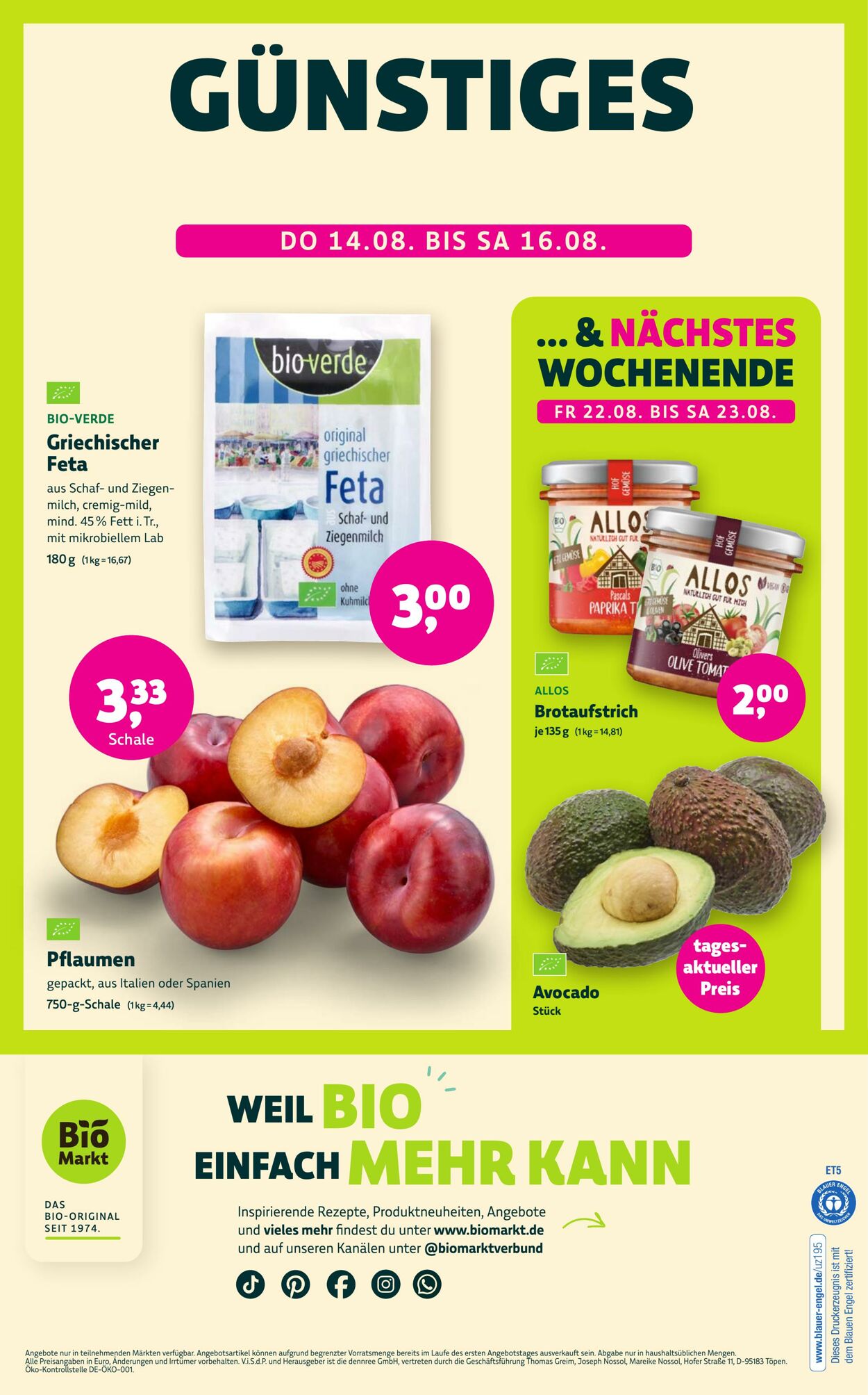 Prospekt Denn's Biomarkt vom 08.09.2025