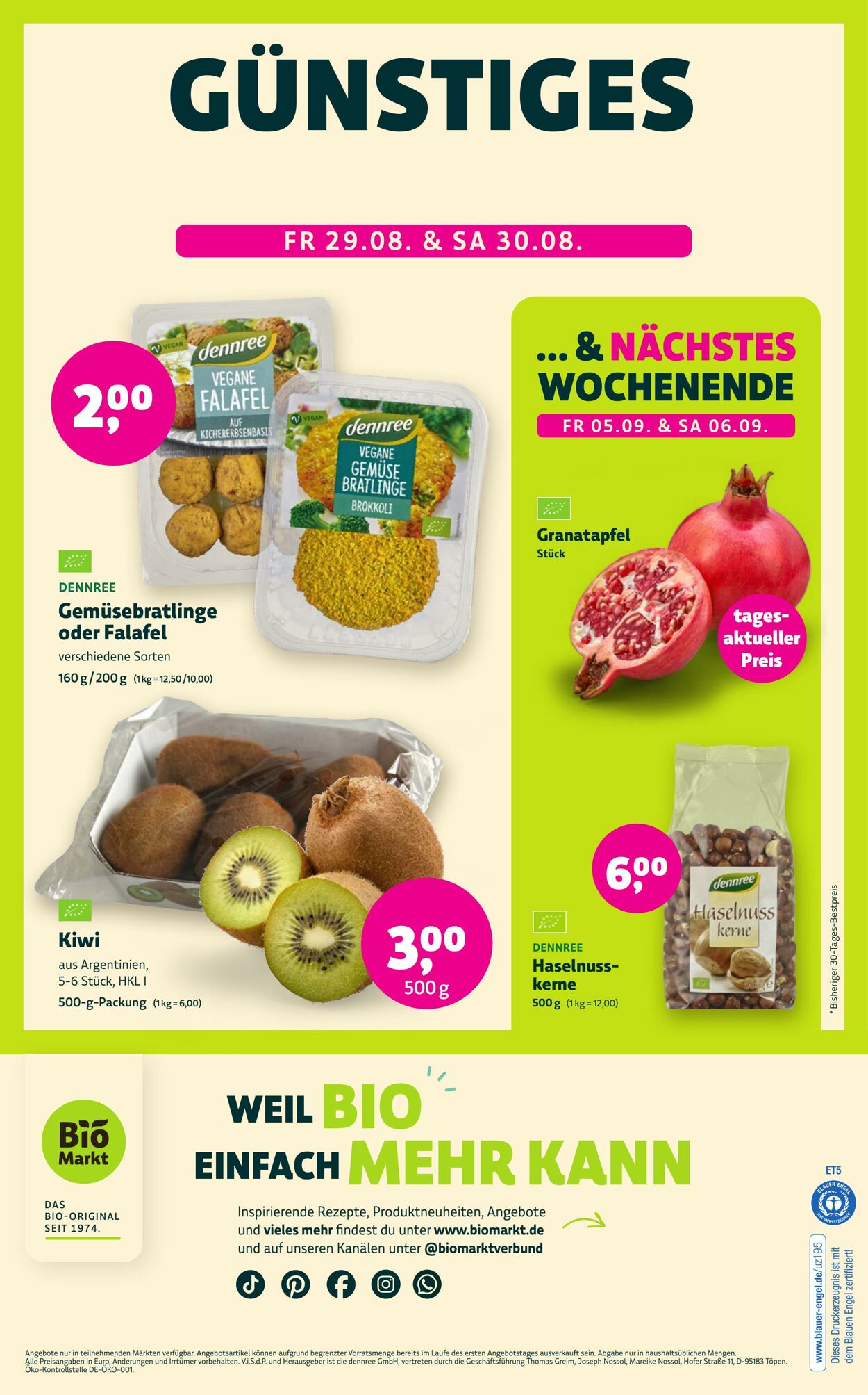 Prospekt Denn's Biomarkt vom 22.09.2025