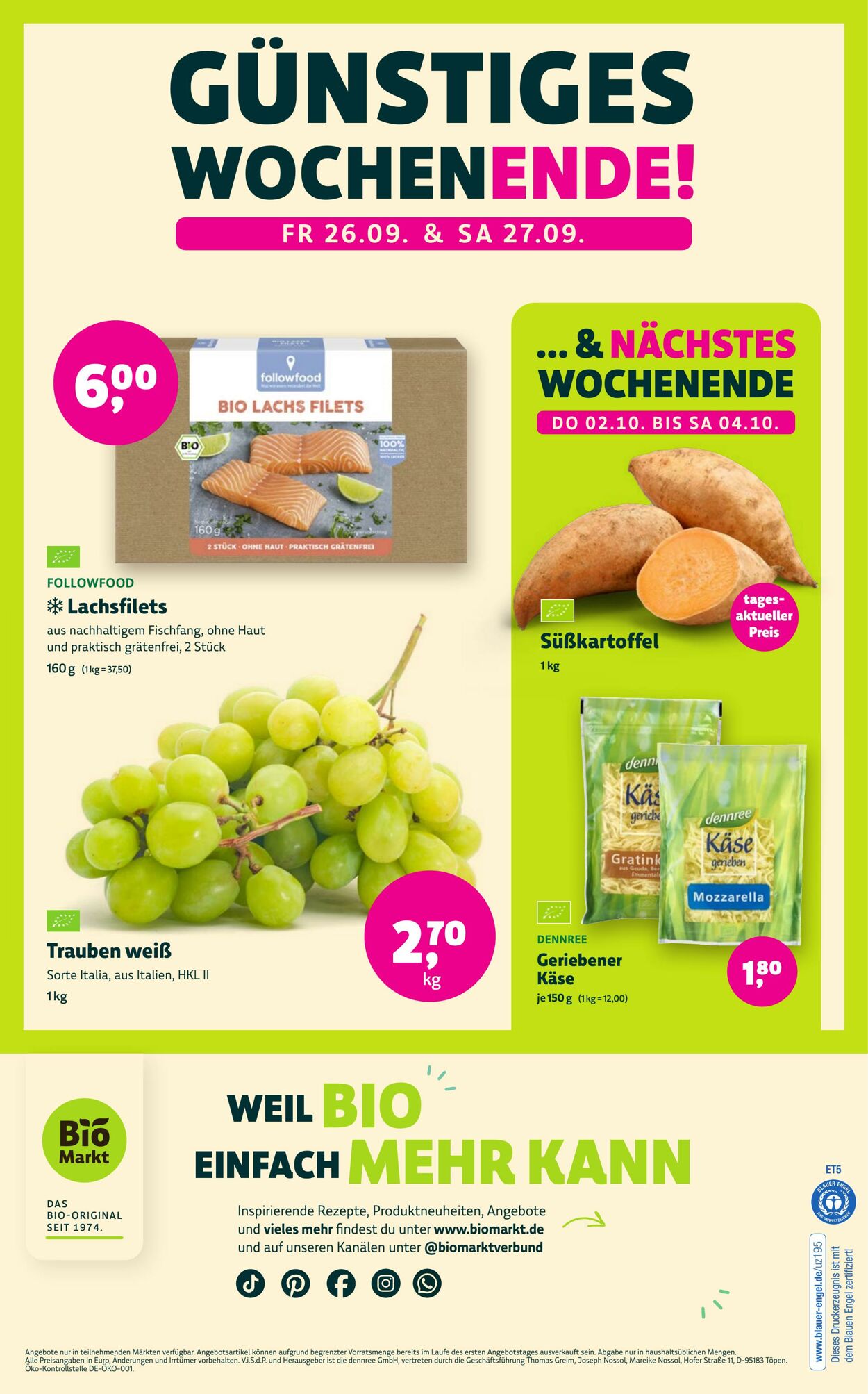 Prospekt Denn's Biomarkt vom 20.10.2025