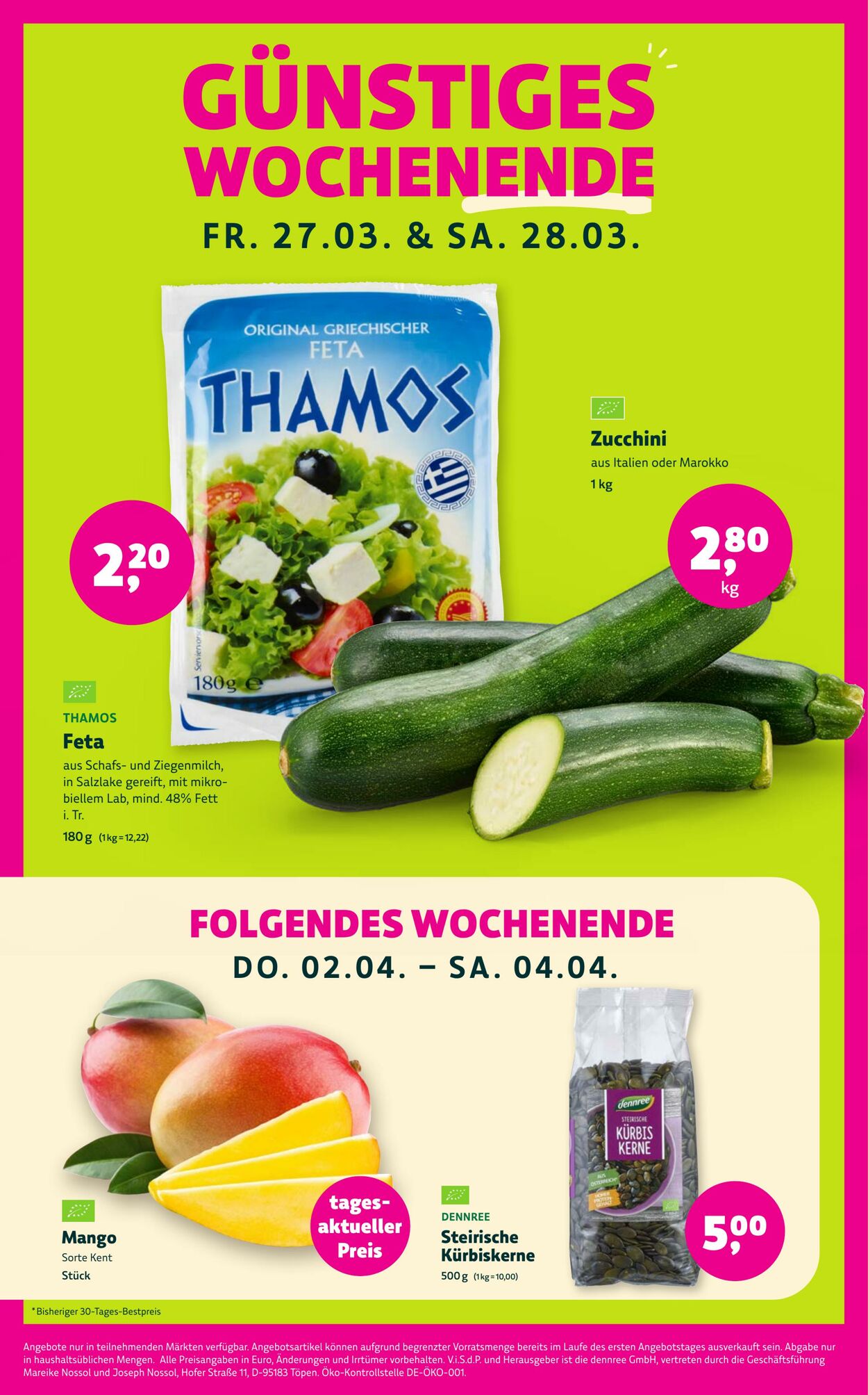 Prospekt Denn's Biomarkt vom 03.04.2026