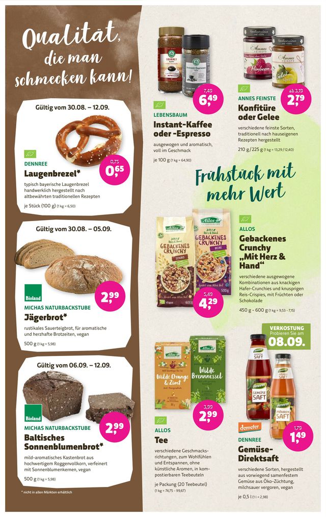Prospekt Denn's Biomarkt vom 30.08.2023