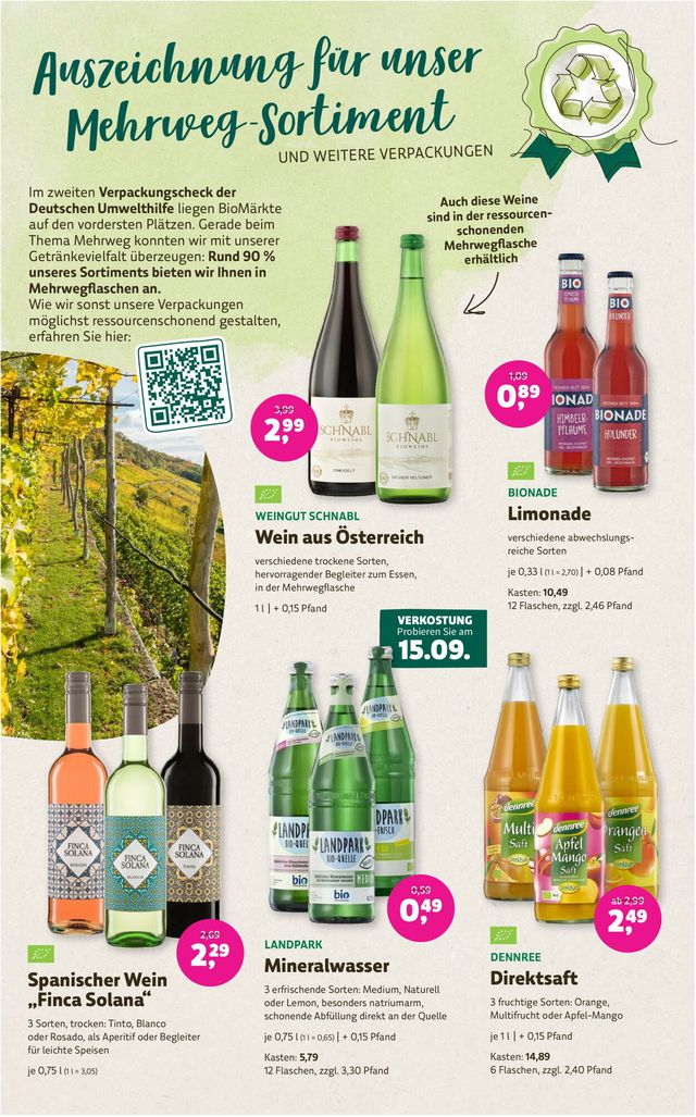 Prospekt Denn's Biomarkt vom 12.09.2023