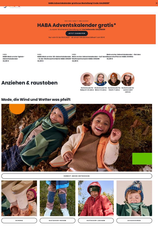 Prospekt JAKO-O vom 16.10.2023