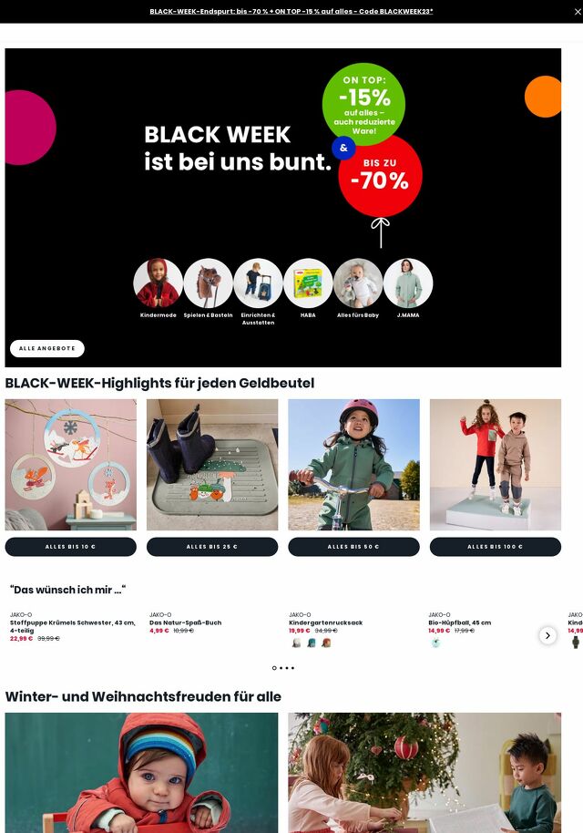 Prospekt JAKO-O vom 27.11.2023