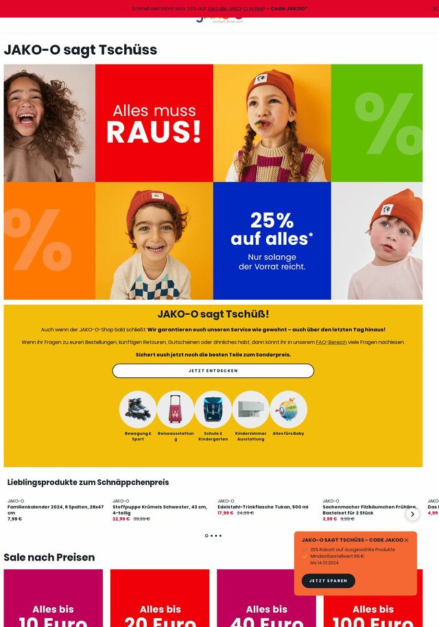 Prospekt JAKO-O vom 01.01.2024