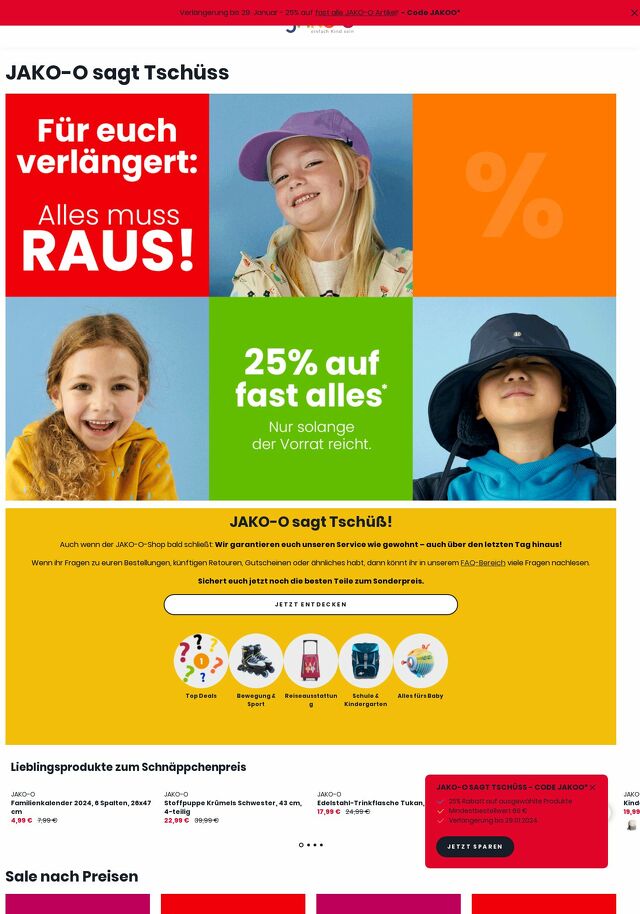 Prospekt JAKO-O vom 22.01.2024